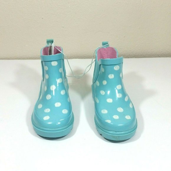 Girls Cat & Jack Tiffany Polka Dot Rain Boots - Picture 2 of 9